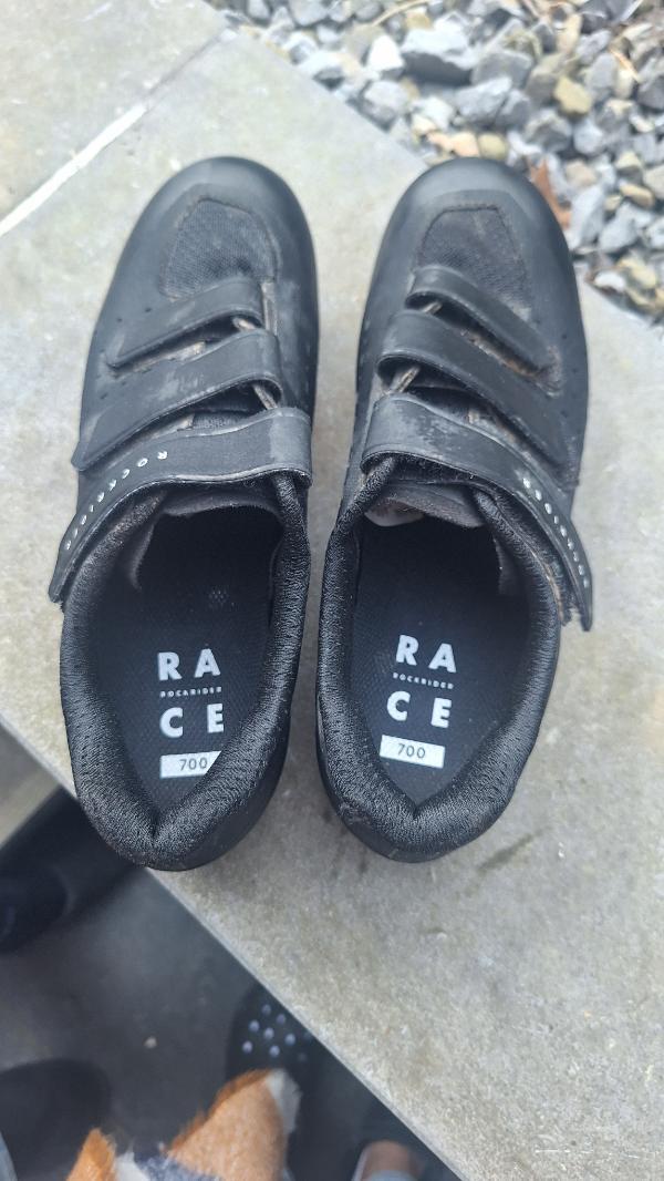 Entre Particuliers - Chaussures VTT RACE 700 noir - ROCKRIDER 4/4