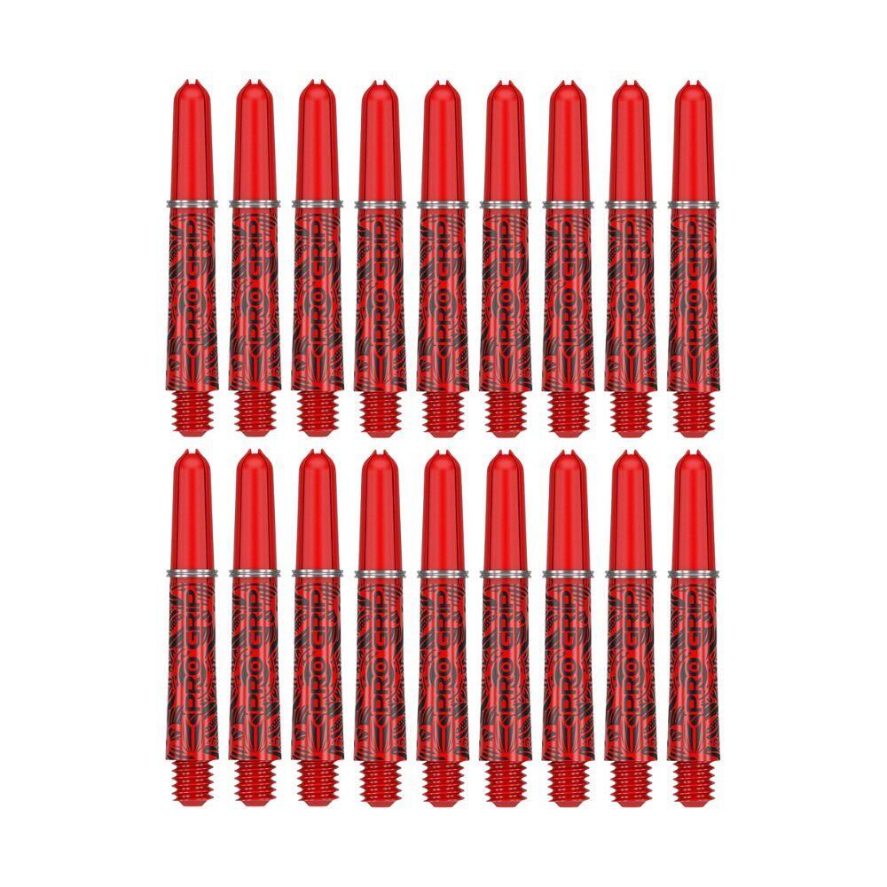 6x 3pc Target Ink Pro Grip Nylon Replacement Dart Shaft 42mm Intermediate Red