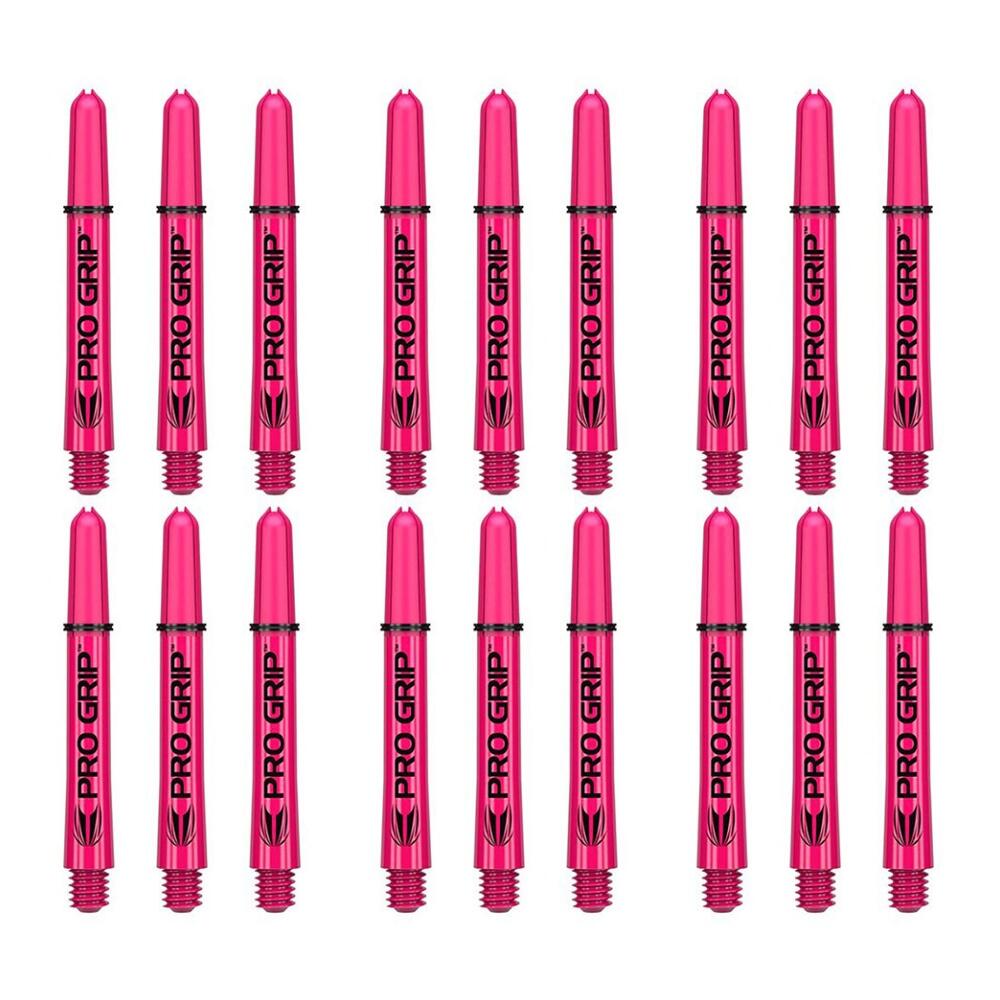 6x 3pc Target Pro Grip Nylon Shaft Accessory Intermediate - Pink