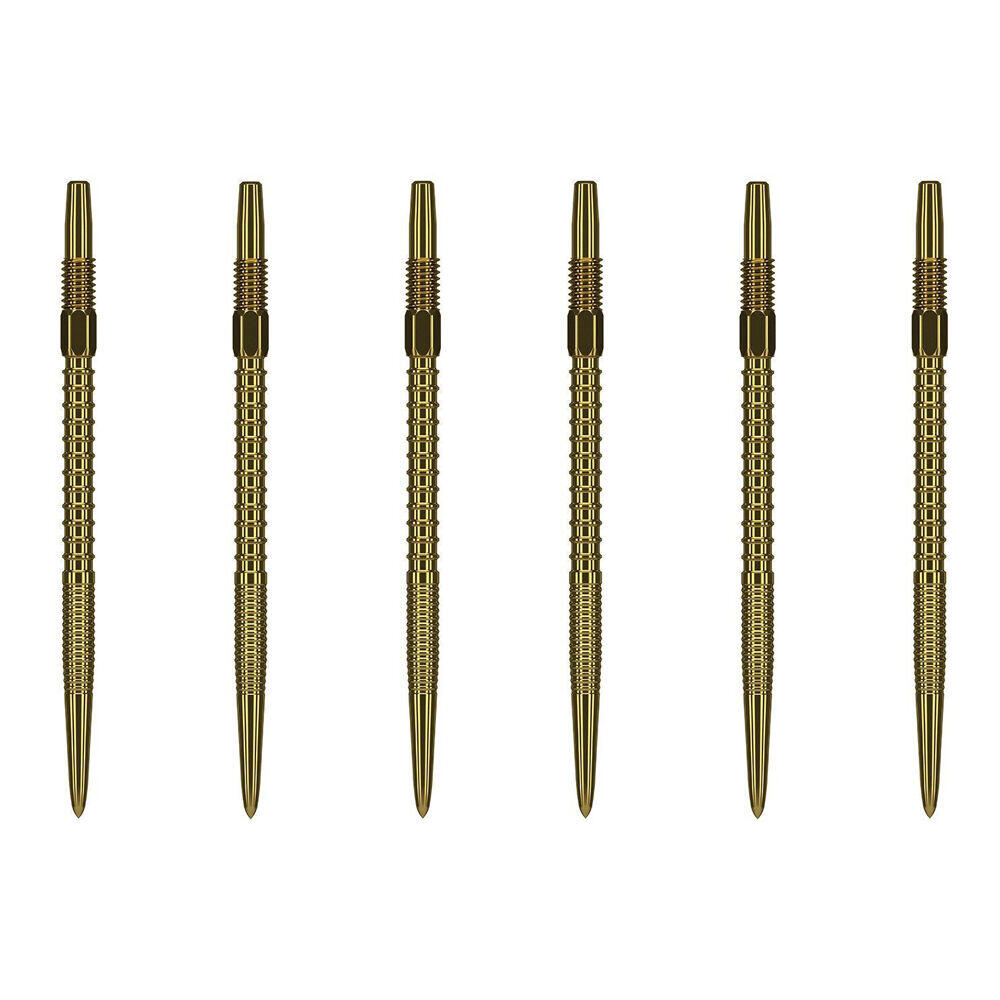 2x 3pc Target Swiss FireDart Point Gold Dart Replacement Spare Tip 40mm
