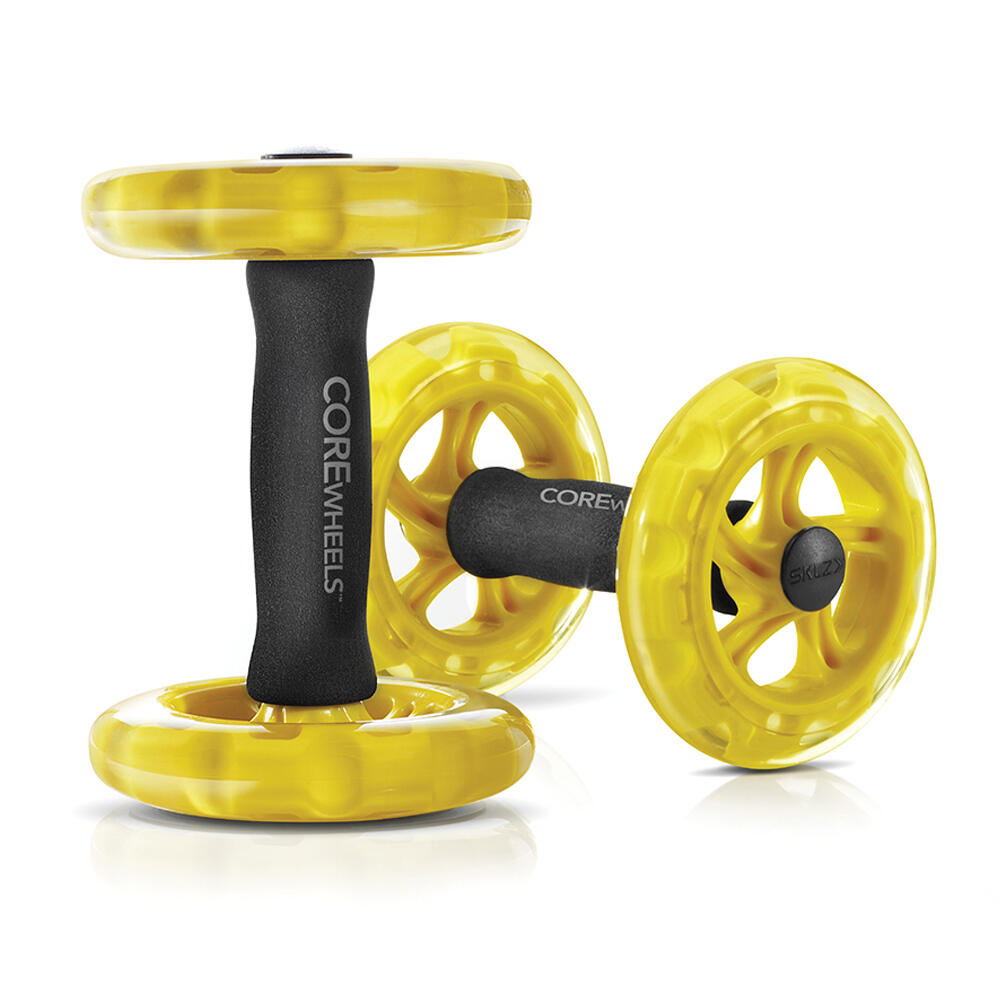 2pc SKLZ Rolling COREwheels Abdominal Training Yellow