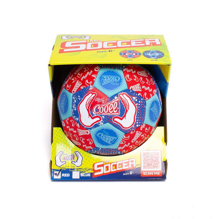 Set of three mini neoprene soccer balls for beach and pool