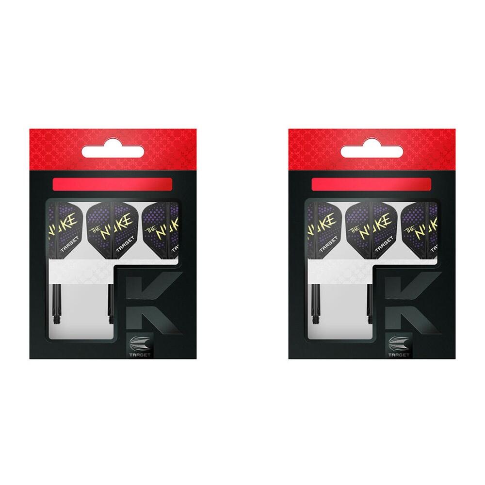 6pc Target Luke The Nuke Littler K-Flex Dart Flight & Shaft No.2