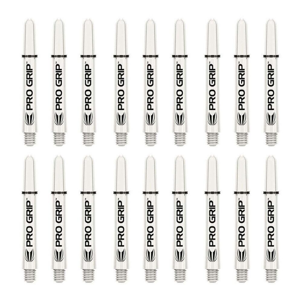 6x 3pc Target Pro Grip Shaft Dart Accessory Short - White