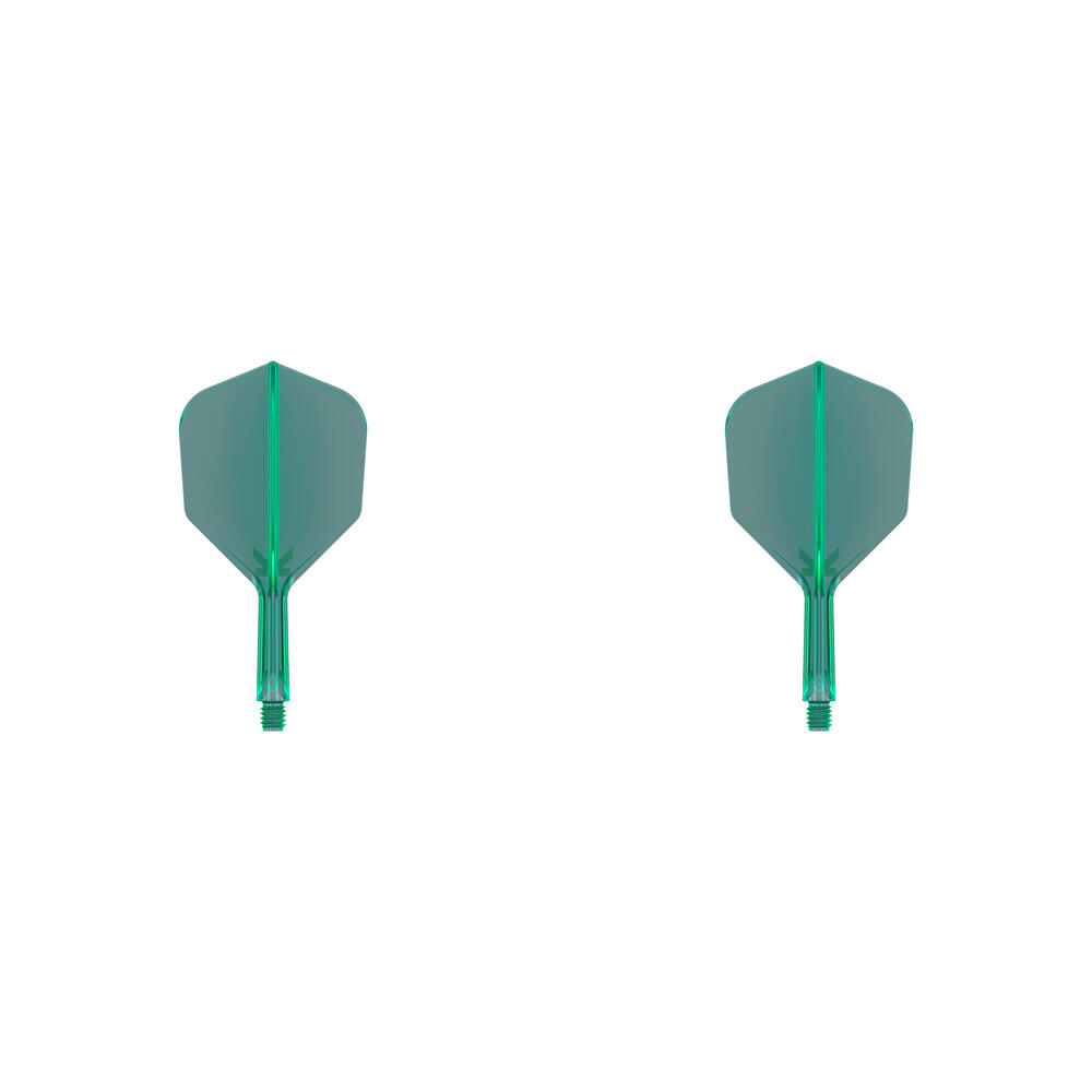Target K-Flex Moulded Flight & Shaft No.6 Short - Green