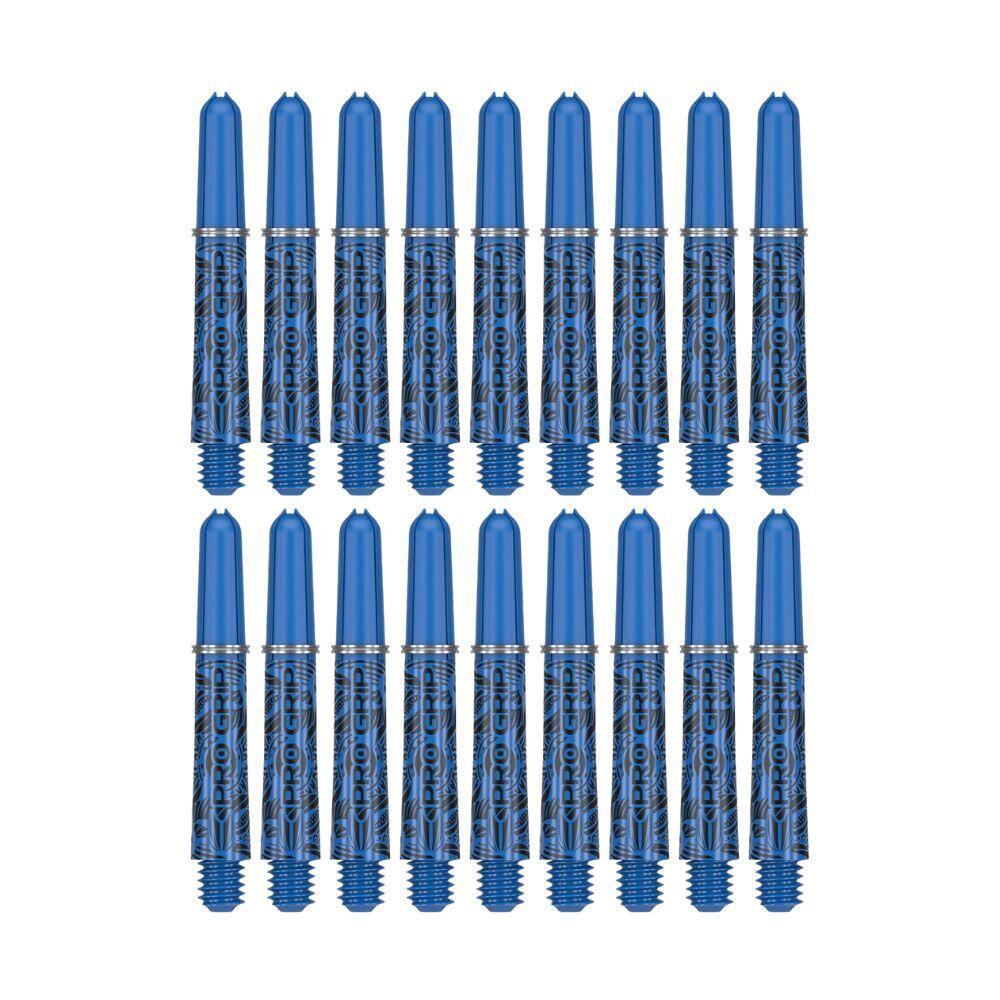 6x 3pc Target Ink Pro Grip Nylon Replacement Dart Shaft 42mm Intermediate Blue