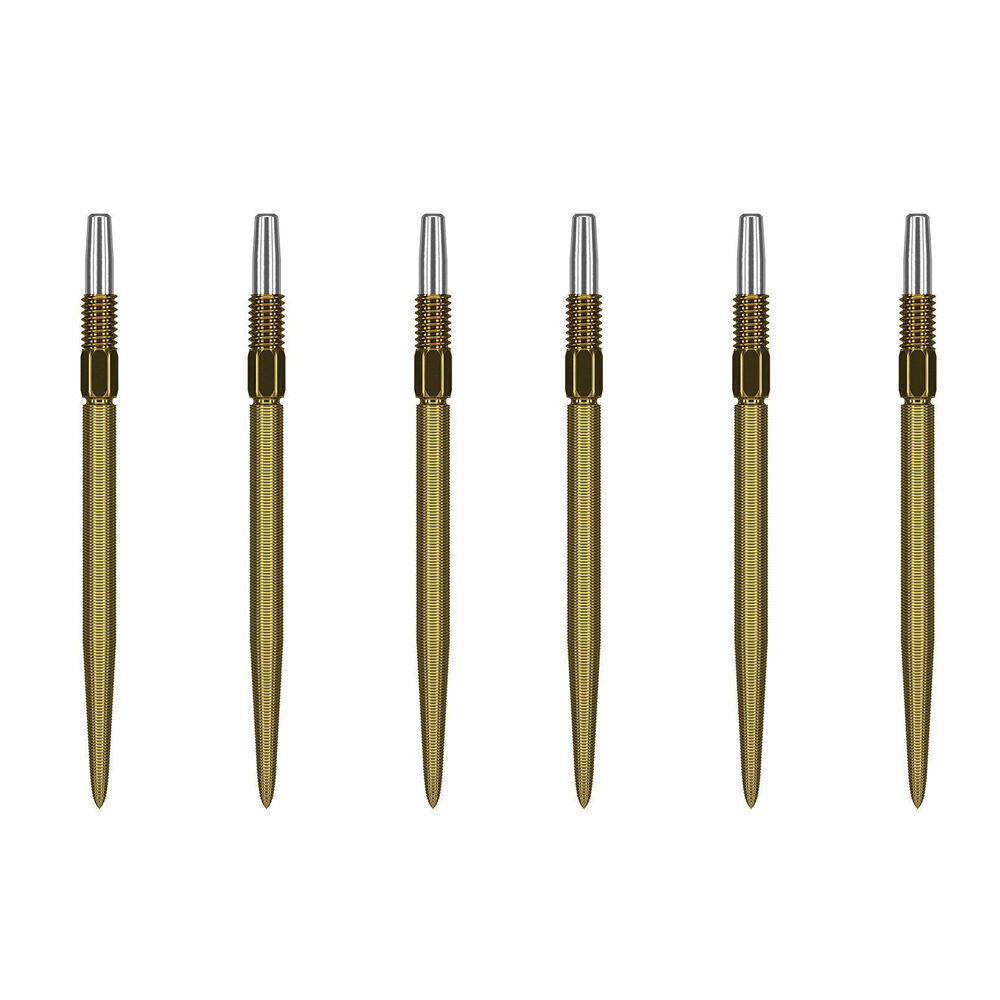 2x 3pc Target Swiss Nano Dart Point Replacement Spare Accessory Tip 35mm Gold