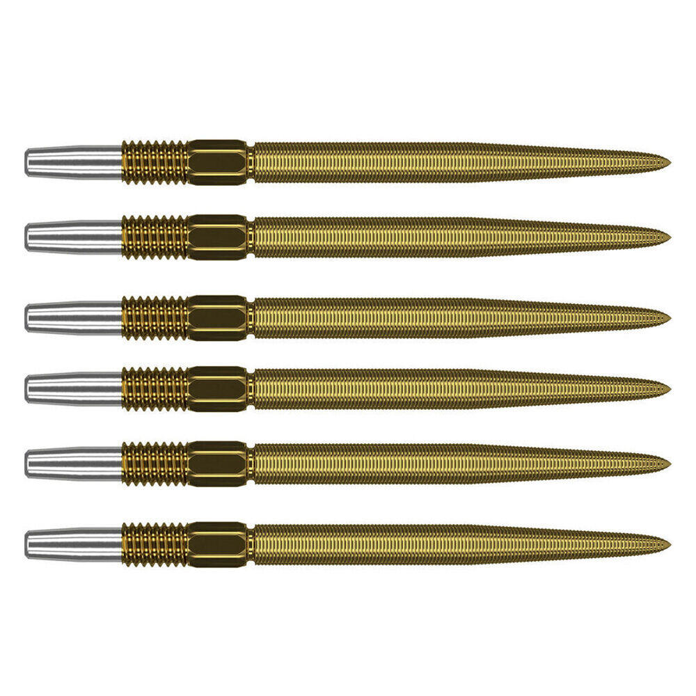 2x 3pc Target Swiss Nano Dart Point Replacement Spare Accessory Tip 40mm Gold