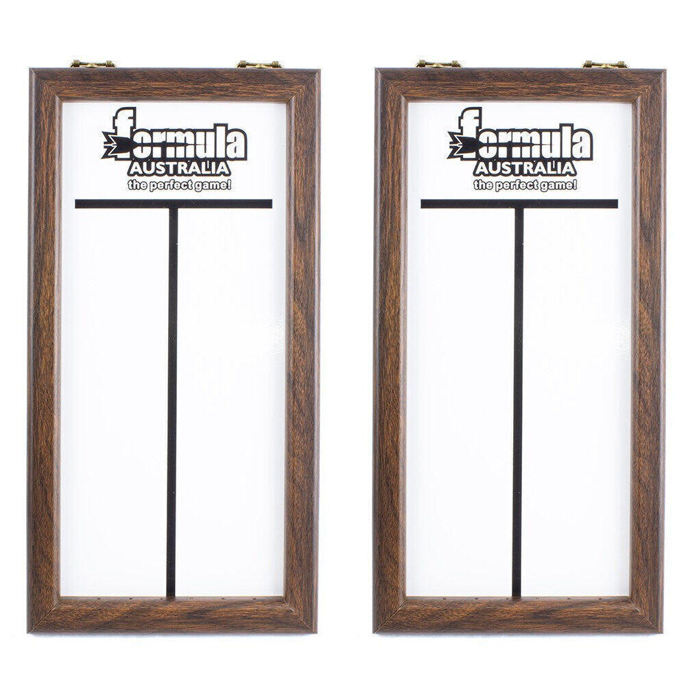2PK Formula Sports Dartboard Framed Whiteboard Scoreboard 410x220mm