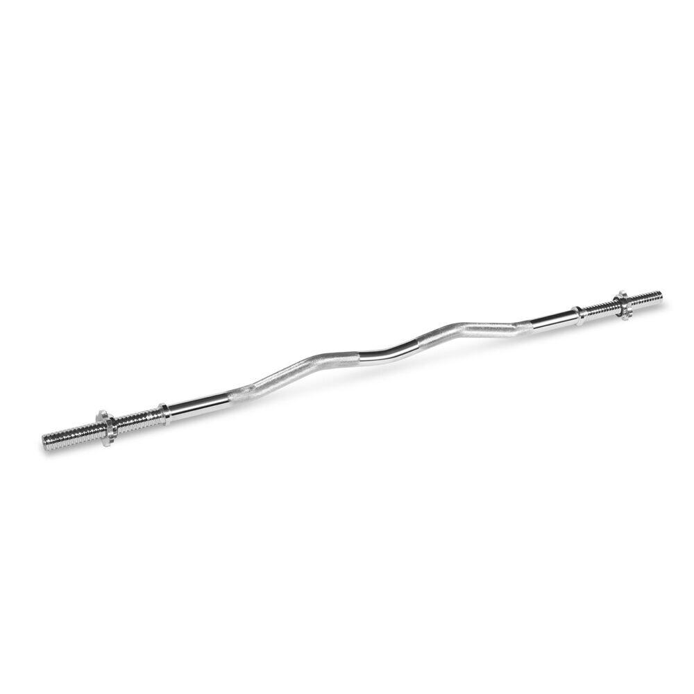 Spinlock Curl Bar & Collars V2 Weightlift Home Workout Exercise 47in