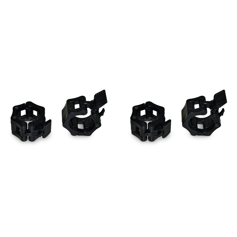 2x 2pc Quick Release Barbell Collar Pair For Olympic Bars Black