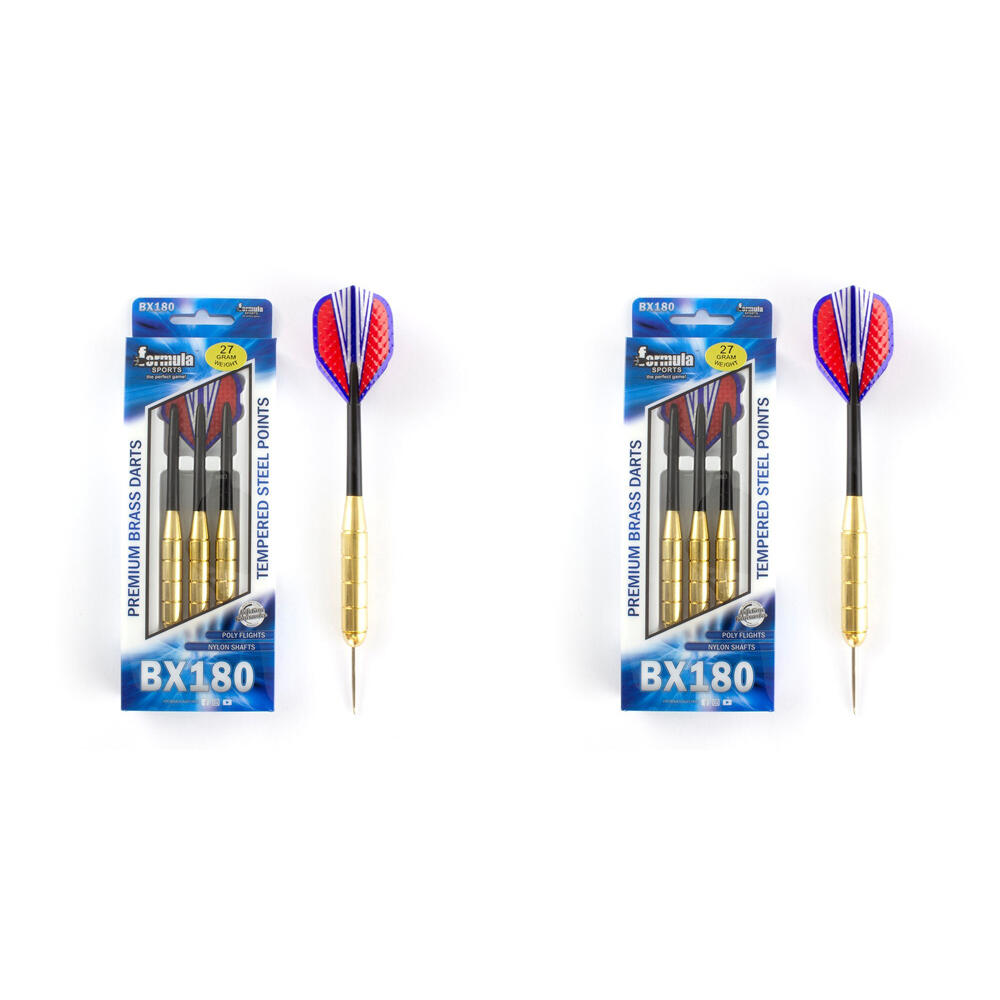 2x 12pc Formula Sports BX180 Premium 30g Brass Darts Steel Tip