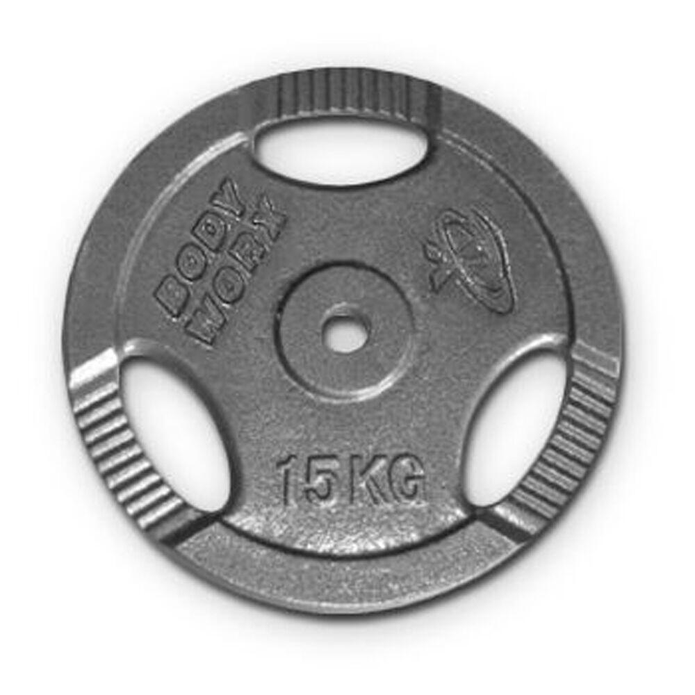 Ezy Grip Standard Disc Weight Plate Home Gym Workout Exercise 15kg