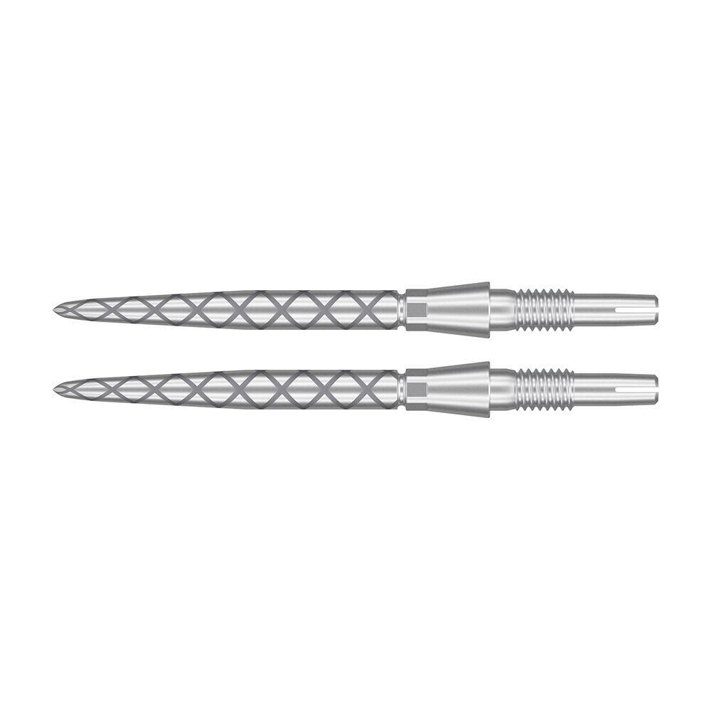 2PK Target Storm Diamond Dart Point Replacement Spare Tip 26mm Silver