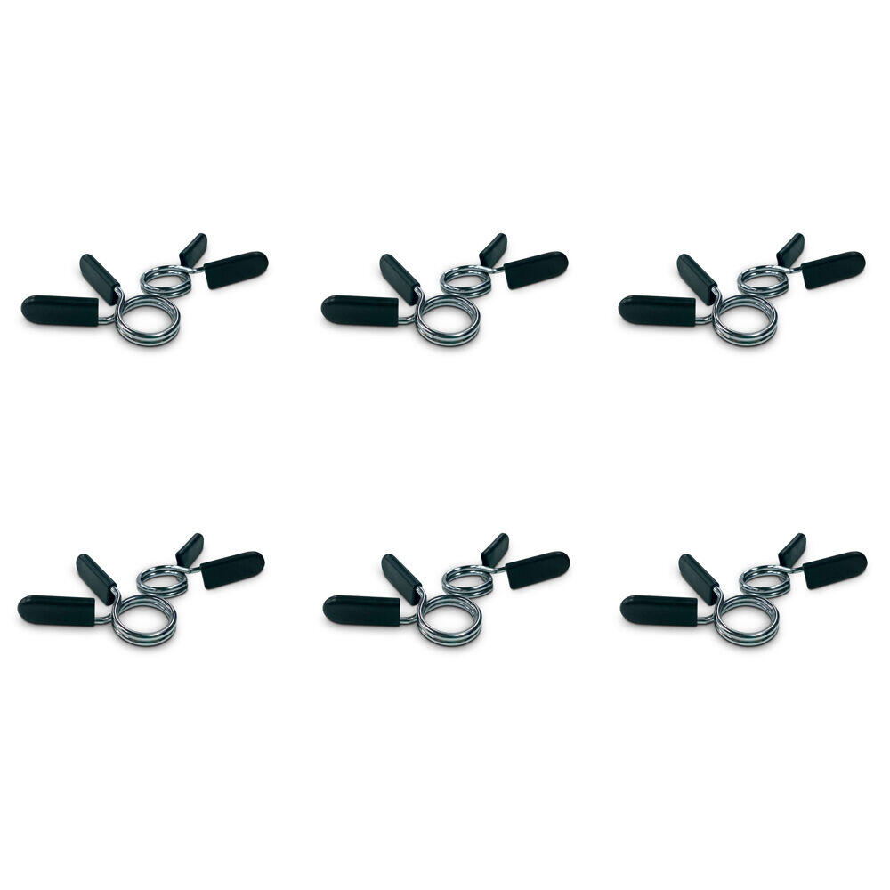 6x 2pc Standard Spring Collars For 28mm Weight Handle Bar Pair
