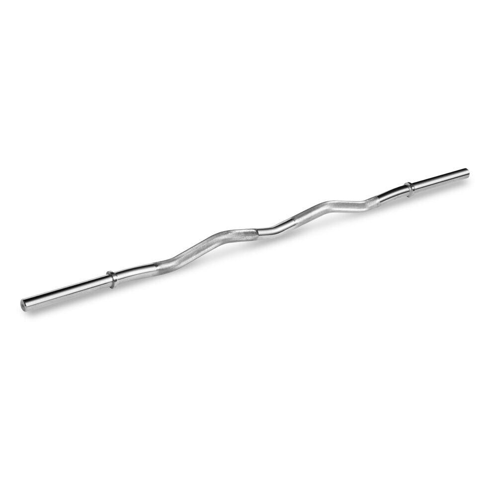 Standard Curl Bar & Collars V2 Weightlift Home Workout Exercise 47in
