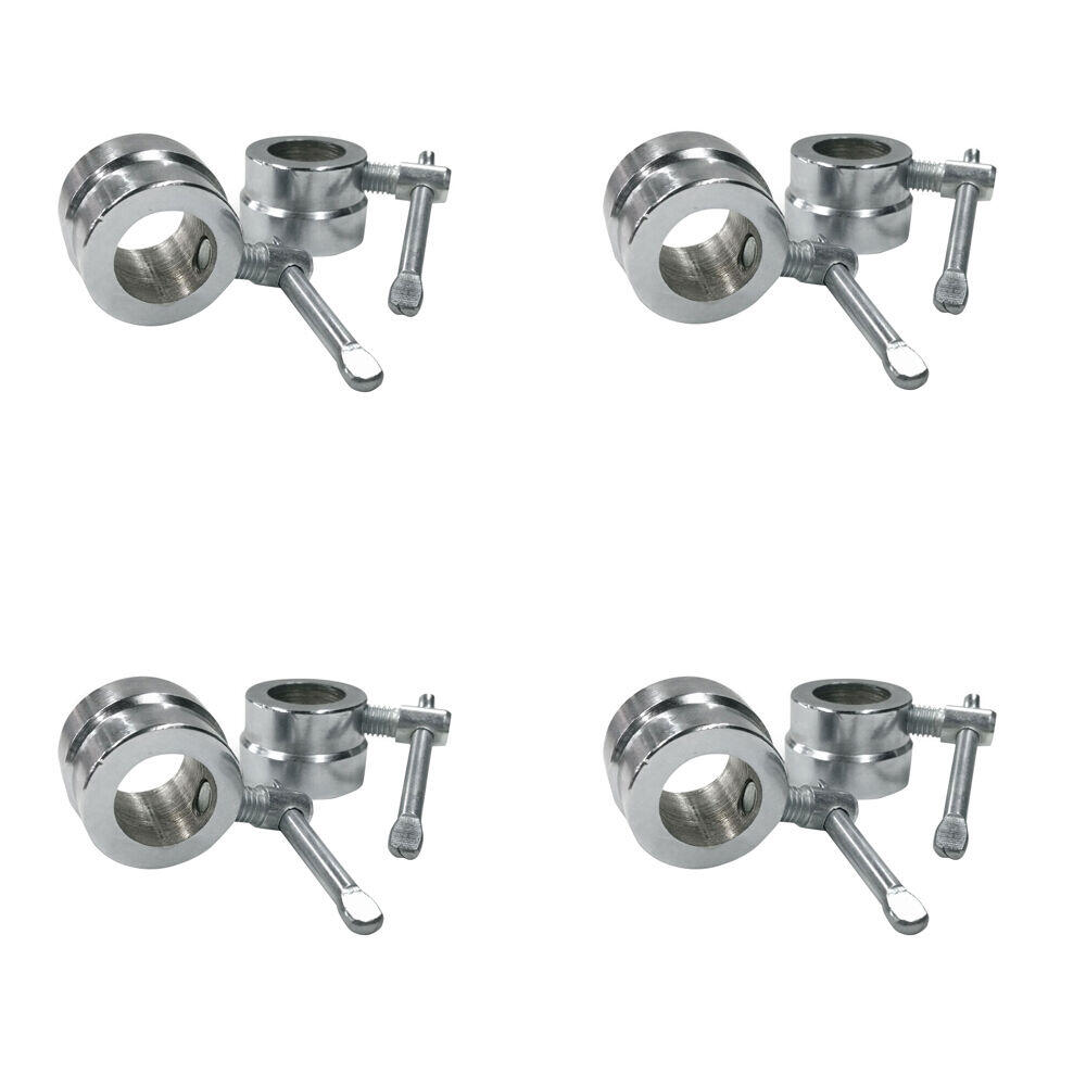 4PK Standard Chrome Collars For 28mm Weight Handle Bar Pair