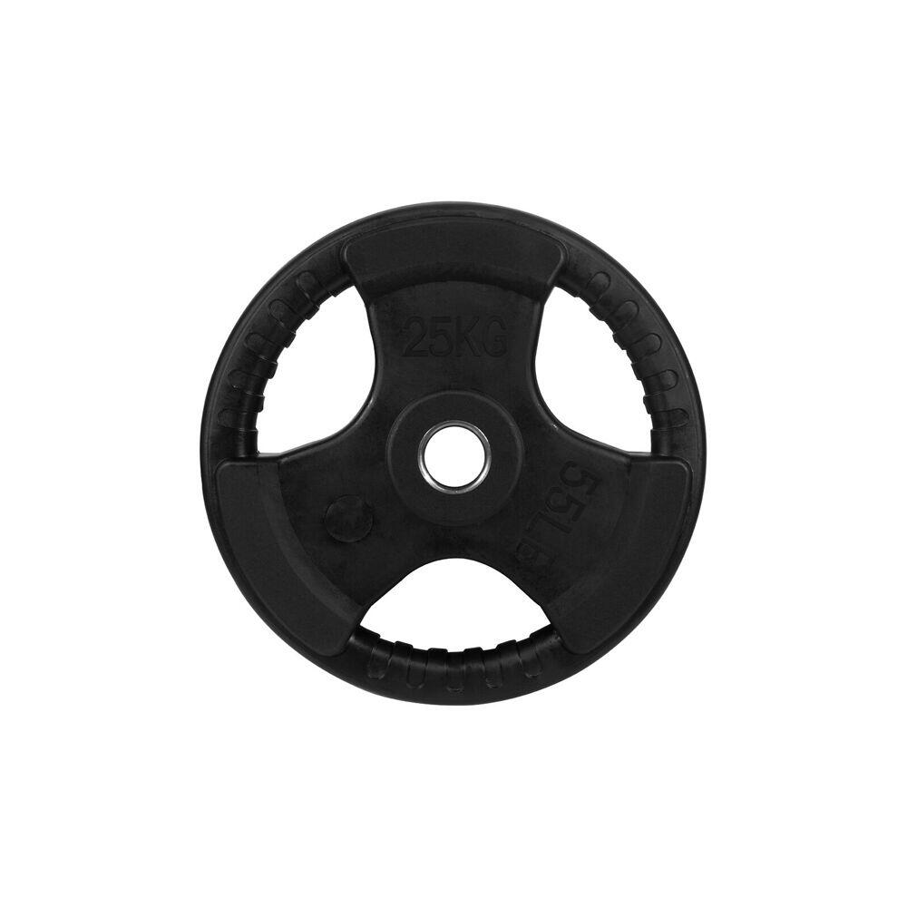 Standard Rubber Ezy Grip Disc Weight Plate Home Gym Exercise 25kg