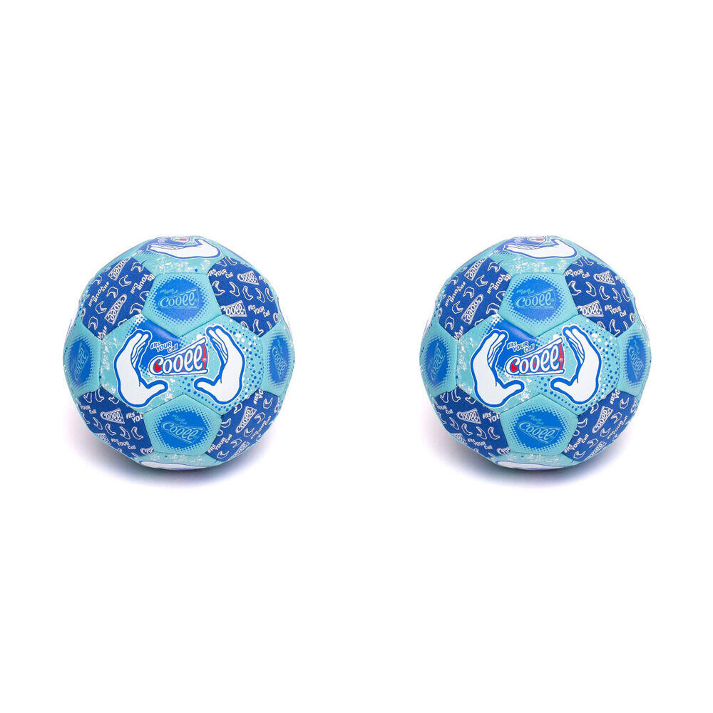2PK Cooee Size 5 Neoprene Beach Soccer Ball - Blue 6y+