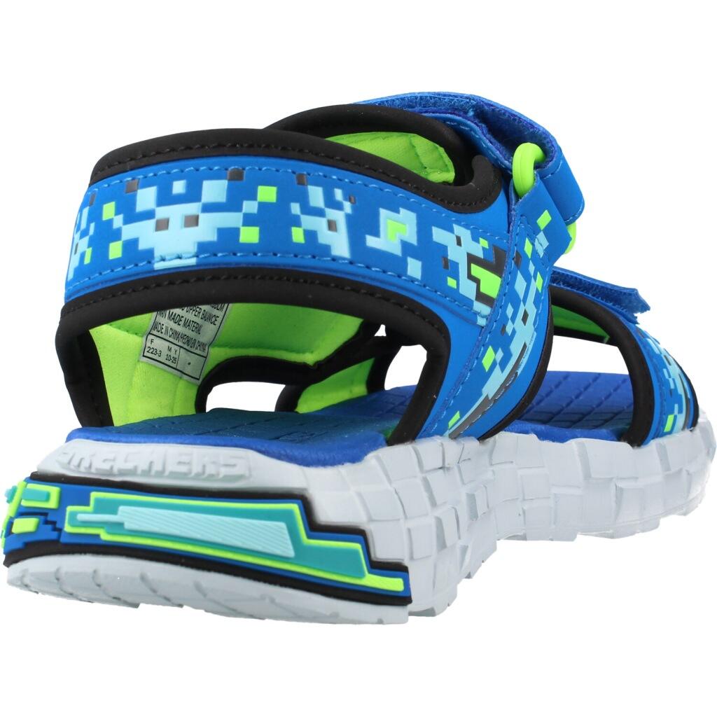 Chinelos Skechers Mega-splash 4k, Azul, Crianças 3/5