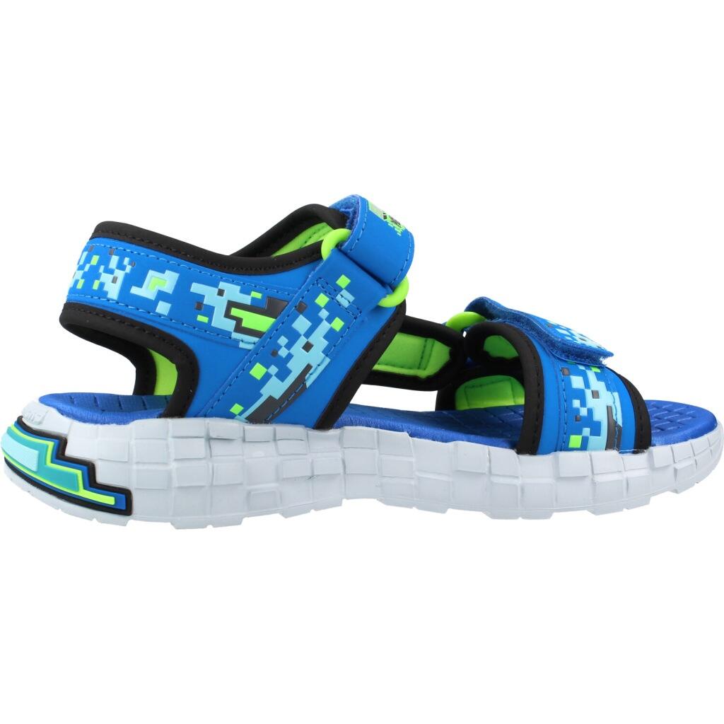 Chinelos Skechers Mega-splash 4k, Azul, Crianças 4/5