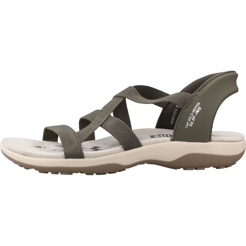 Sandali Skechers Reggae Slim - Stretch Flex, Verde, Donne 2/5