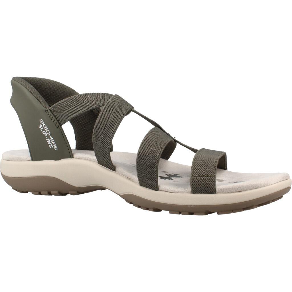 Sandali Skechers Reggae Slim - Stretch Flex, Verde, Donne 5/5