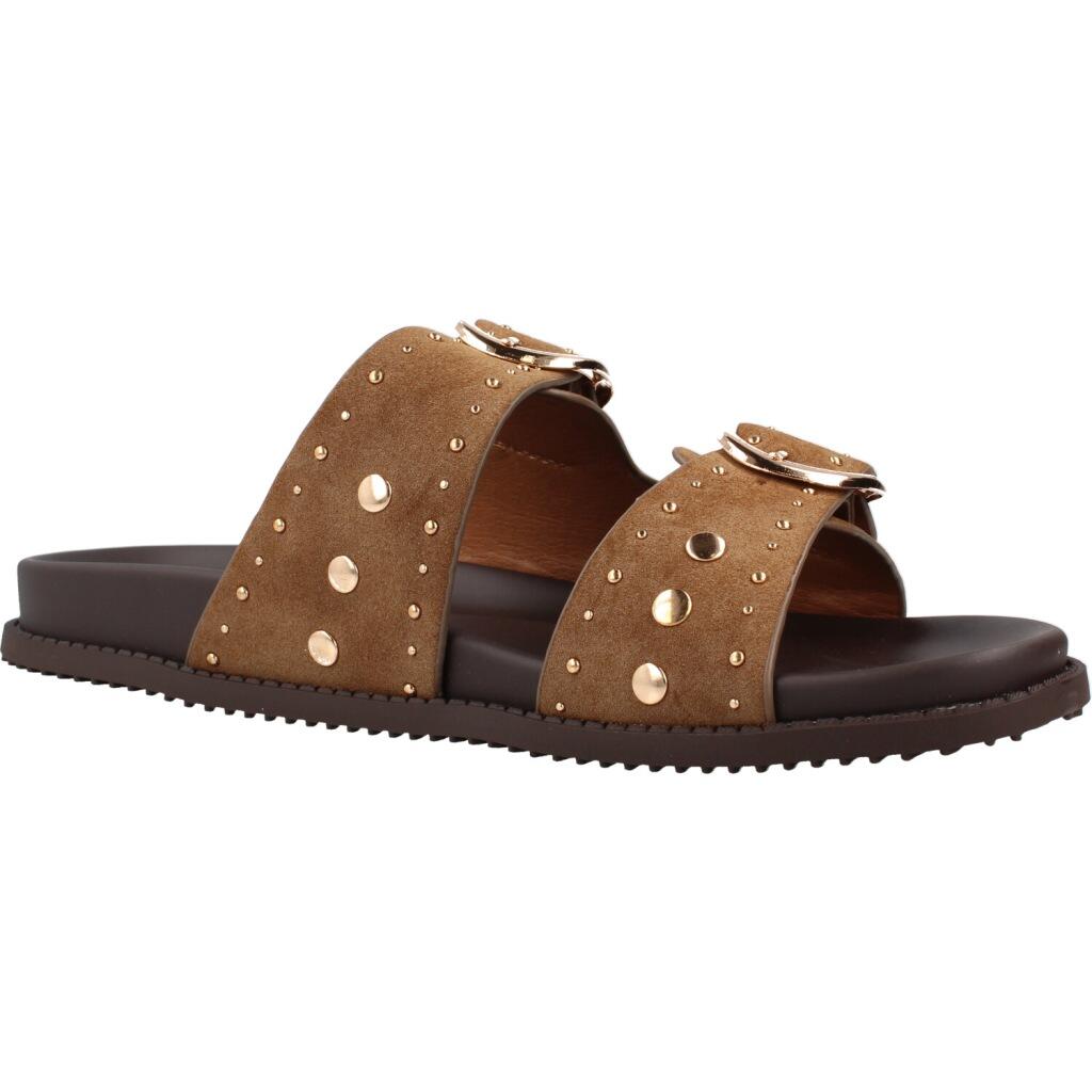 Platte Sandalen Dames Mustang  Bruin 5/5