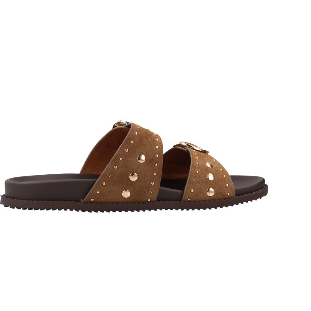 Platte Sandalen Dames Mustang  Bruin 4/5