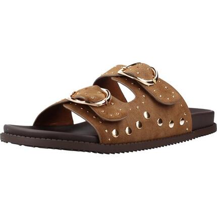 Flache Sandalen Damen Mustang Braun