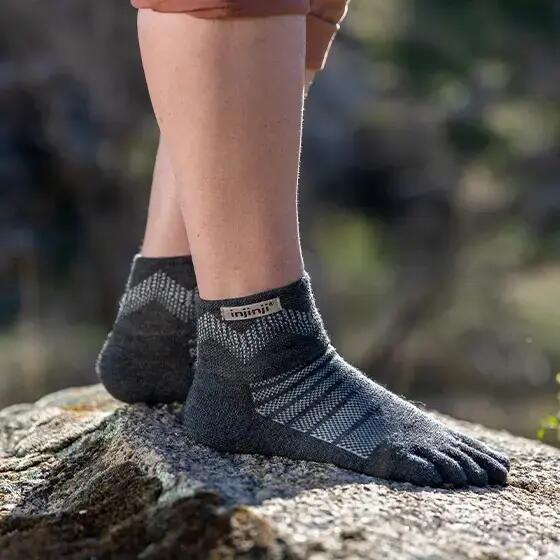 Calcetines Injinji Midweight Mini-Crew Wool 3/4
