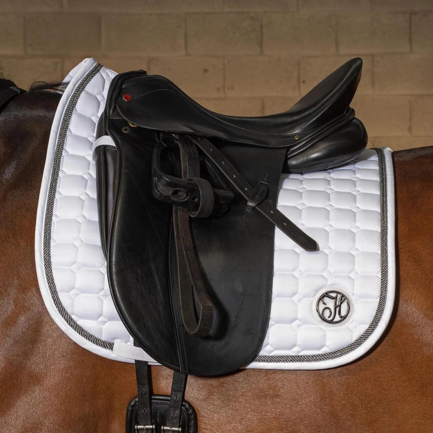 Tapis de dressage pour cheval Harry's Horse Reverso Competition Gunmetal 2/3