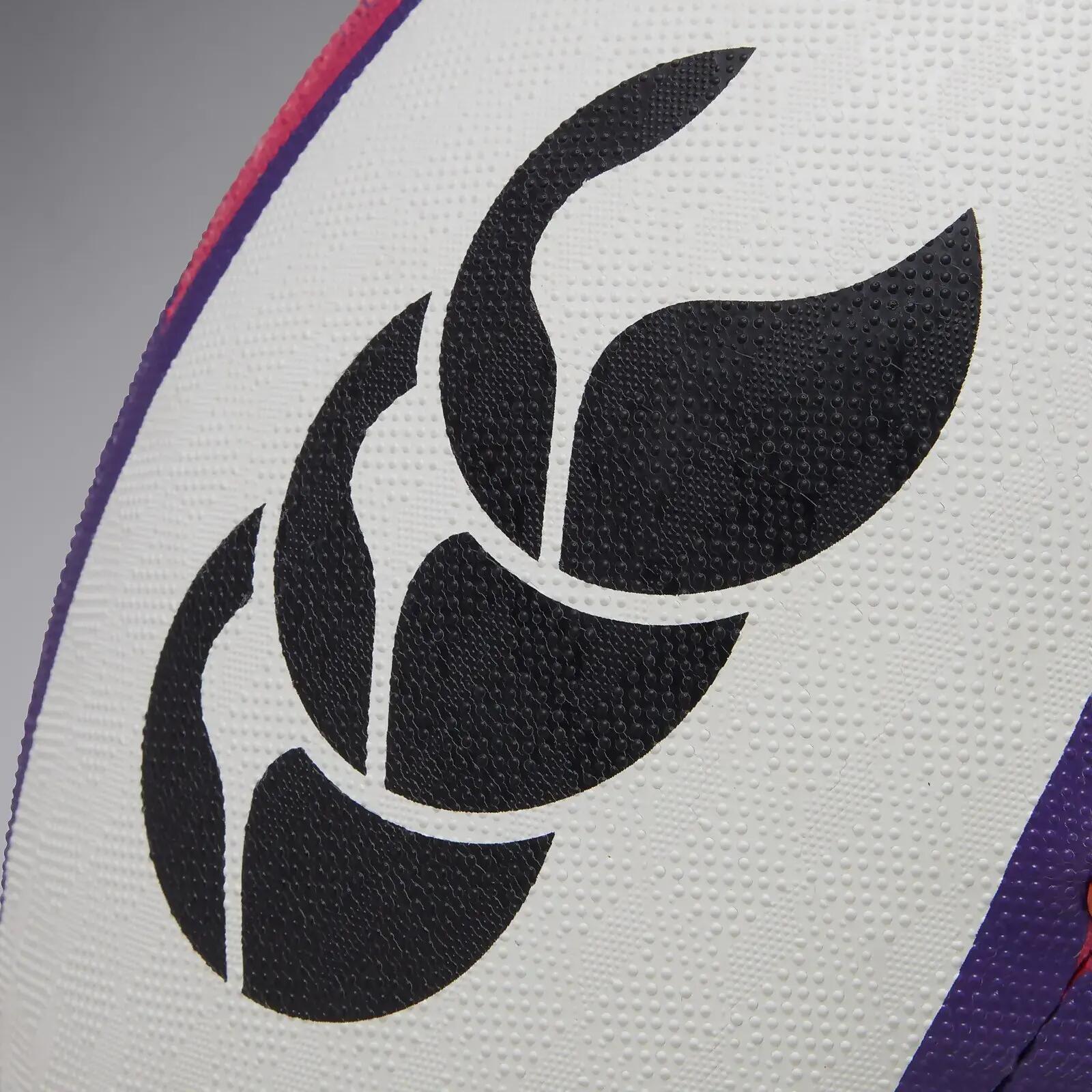 Ballon De Rugby MENTRE (Blanc / Violet Clair / Violet) Taille 4 4/7