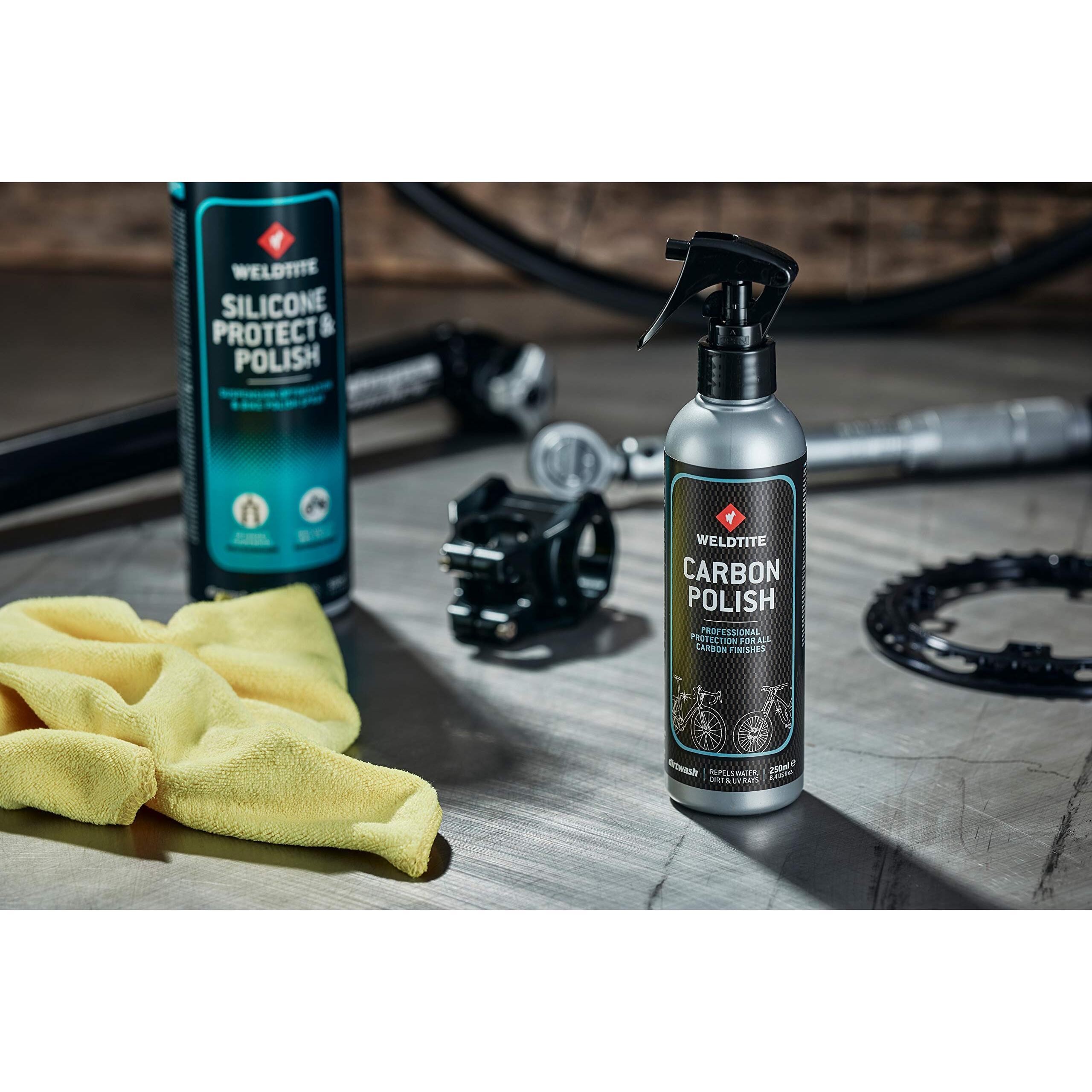 Weldtite Carbonspray 250 ml - Protección Profesional para Bicicletas de Carbono 5/7