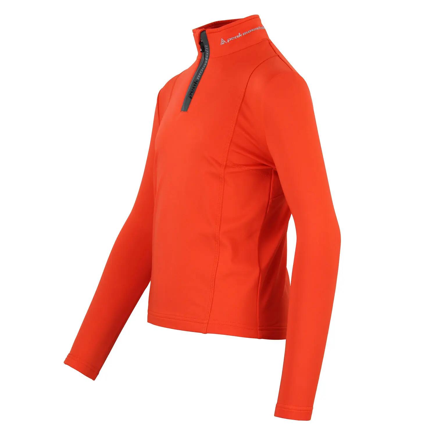 T-shirt 1ere peau avec zip enfant Peak Mountain Ecanevi 3/4