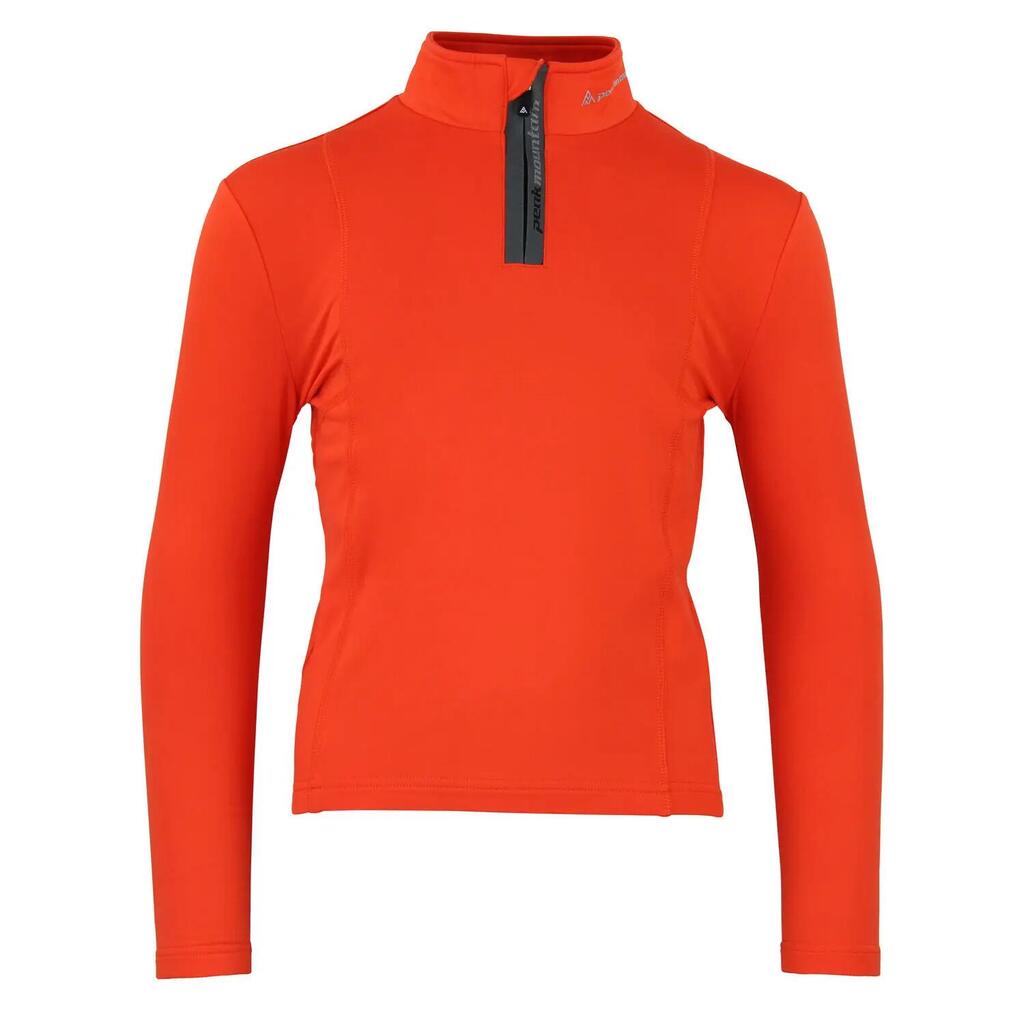 Kids' base layer T-shirt with zip Peak Mountain Ecanevi