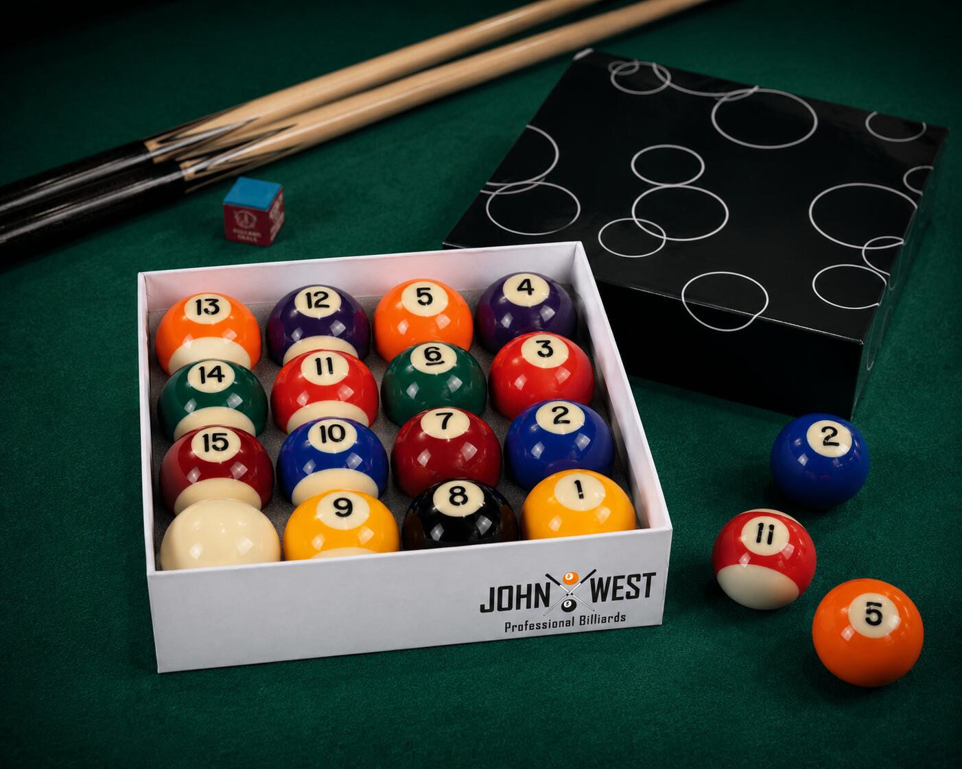 Bolas de billar John West Pool 57 mm 4/6
