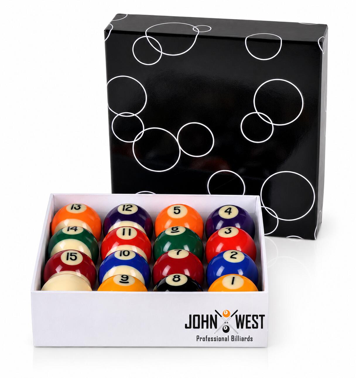 Bolas de billar John West Pool 57 mm 6/6