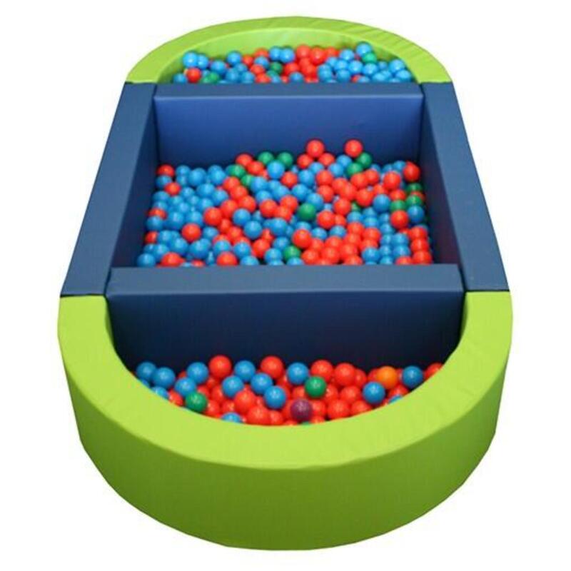 PISCINA OVALADA PLUS LLENADO PELOTAS, 300 X 150 X 40 CM (TRANSFORMABLE EN DOS)