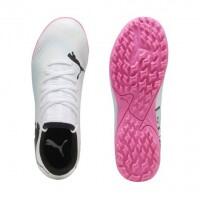 Młodzieżowe buty piłkarskie FUTURE 7 PLAY TT PUMA White Black Poison Pink