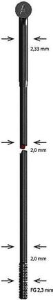 Alpina Speiche Edelstahl 288 mm schwarz