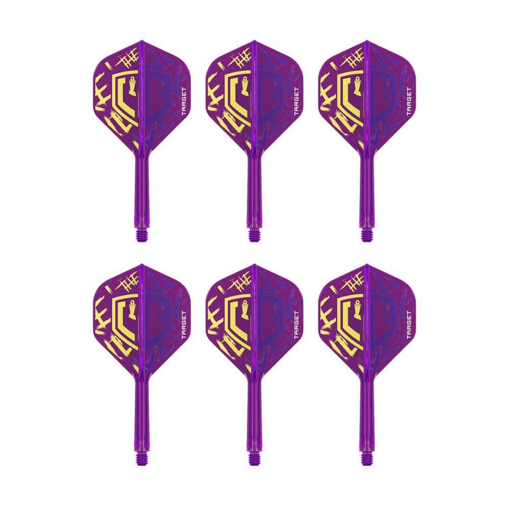 2x 3pc Target Luke Littler World Champ K-Flex No6 Durable Dart Flight Short