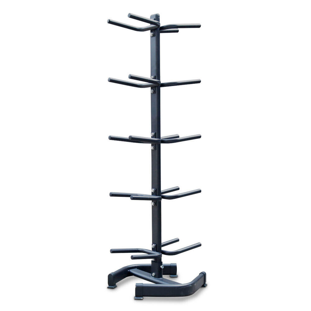 10-Slot Medicine Ball Home Gym Rack Stand 55x154cm Black