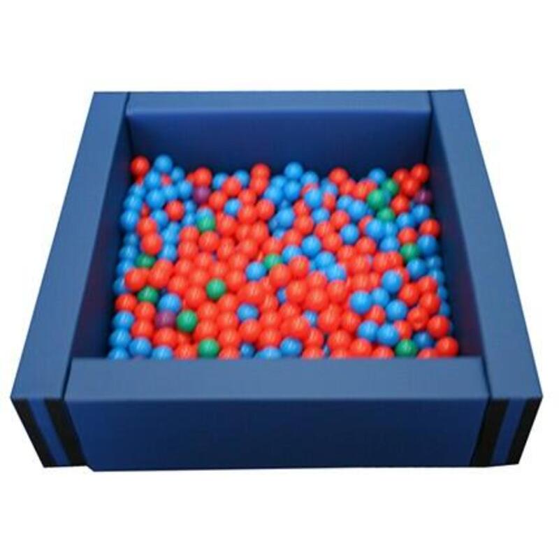 PISCINA CUADRADA LLENADO PELOTAS, 150 X 150 X 40 CM ALTO X 15 CM ANCHO