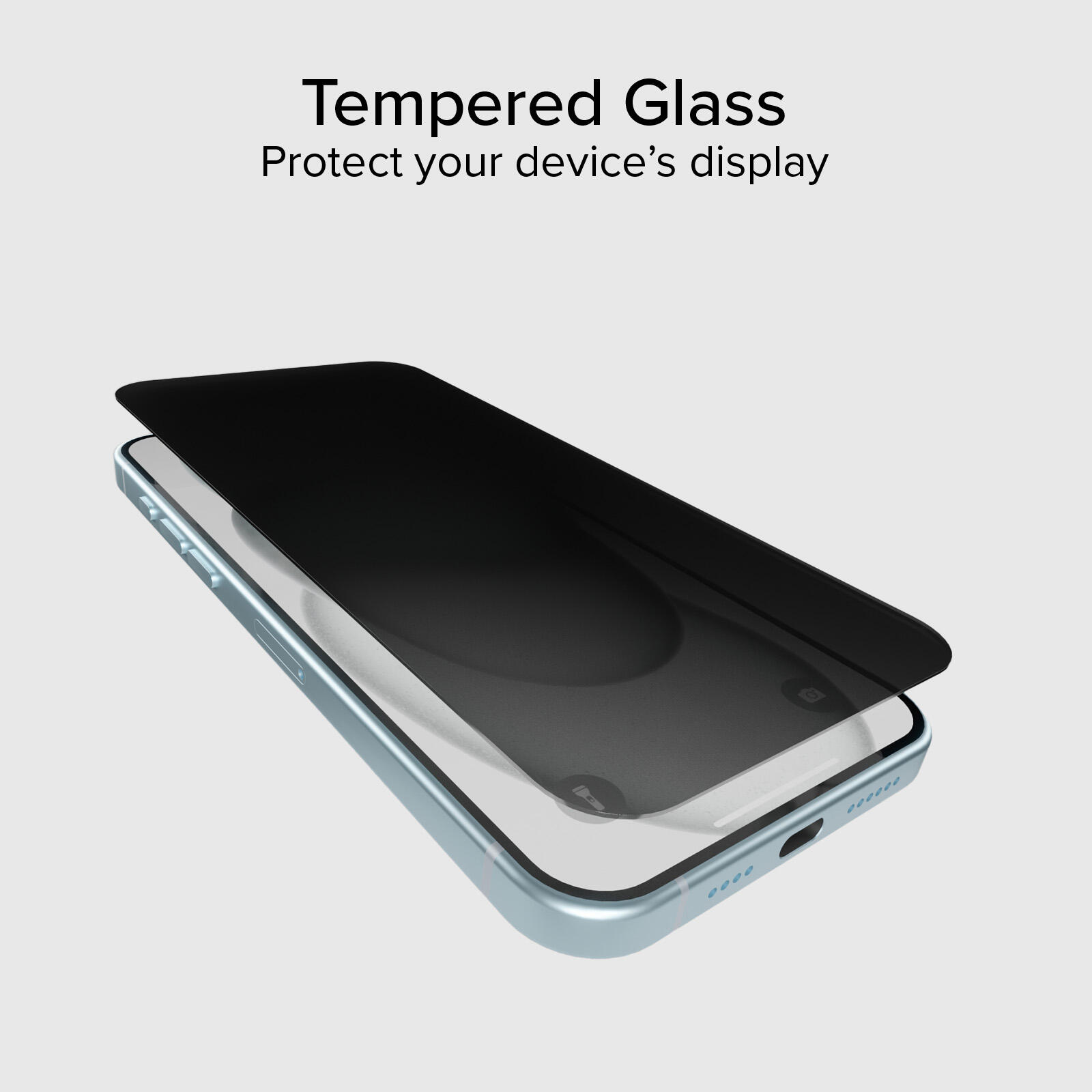 Protection d'écran en verre Full Cover Privacy pour iPhone 15 Plus 3/7