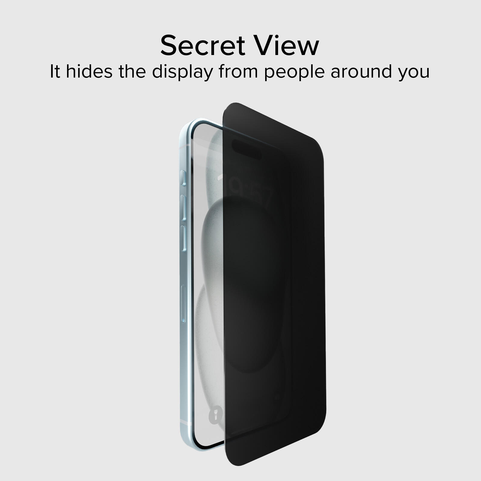 Protection d'écran en verre Full Cover Privacy pour iPhone 15 Plus 2/7