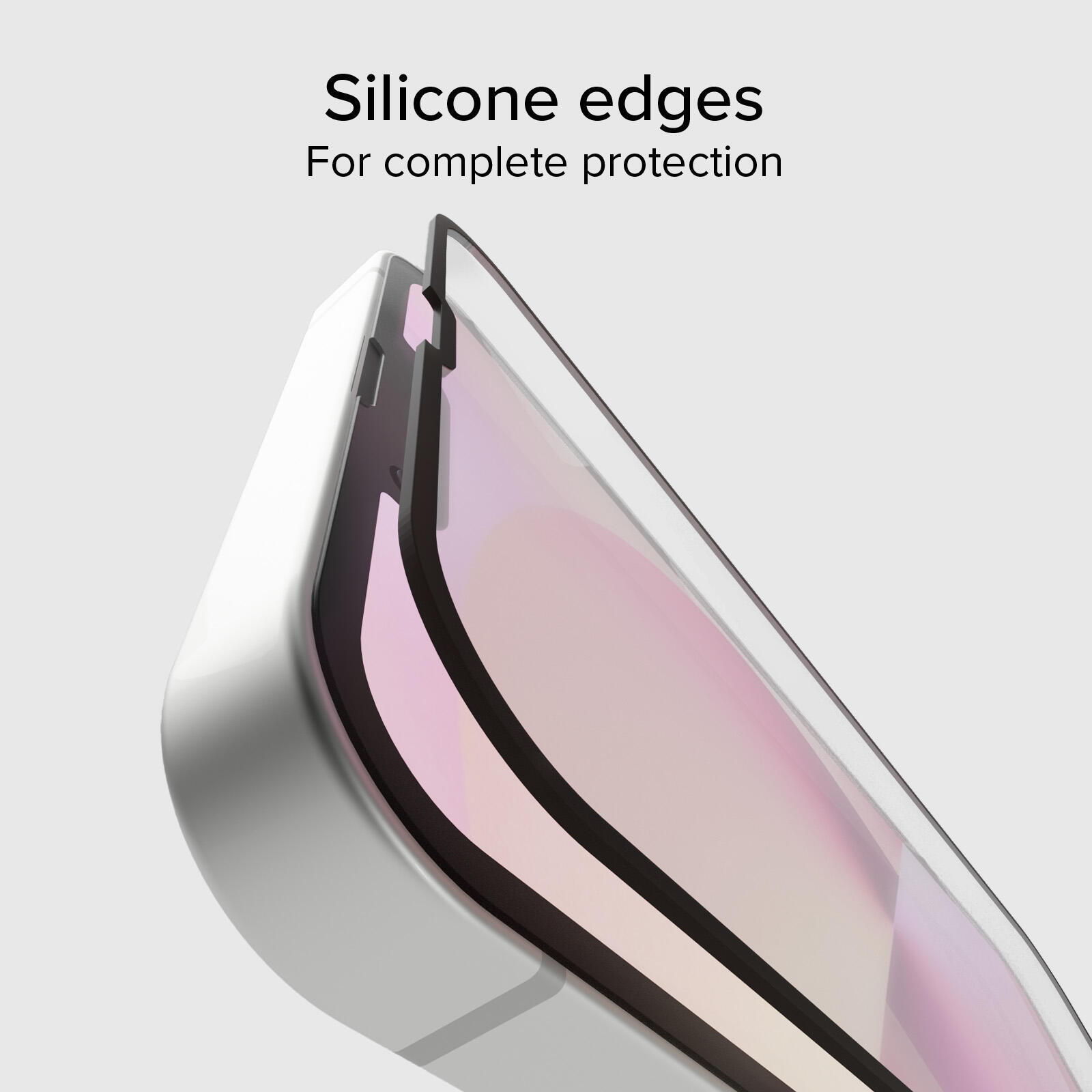 Protection écran en verre Full Cover pour iPhone 17e/16e/14/13 Pro/13 5/7
