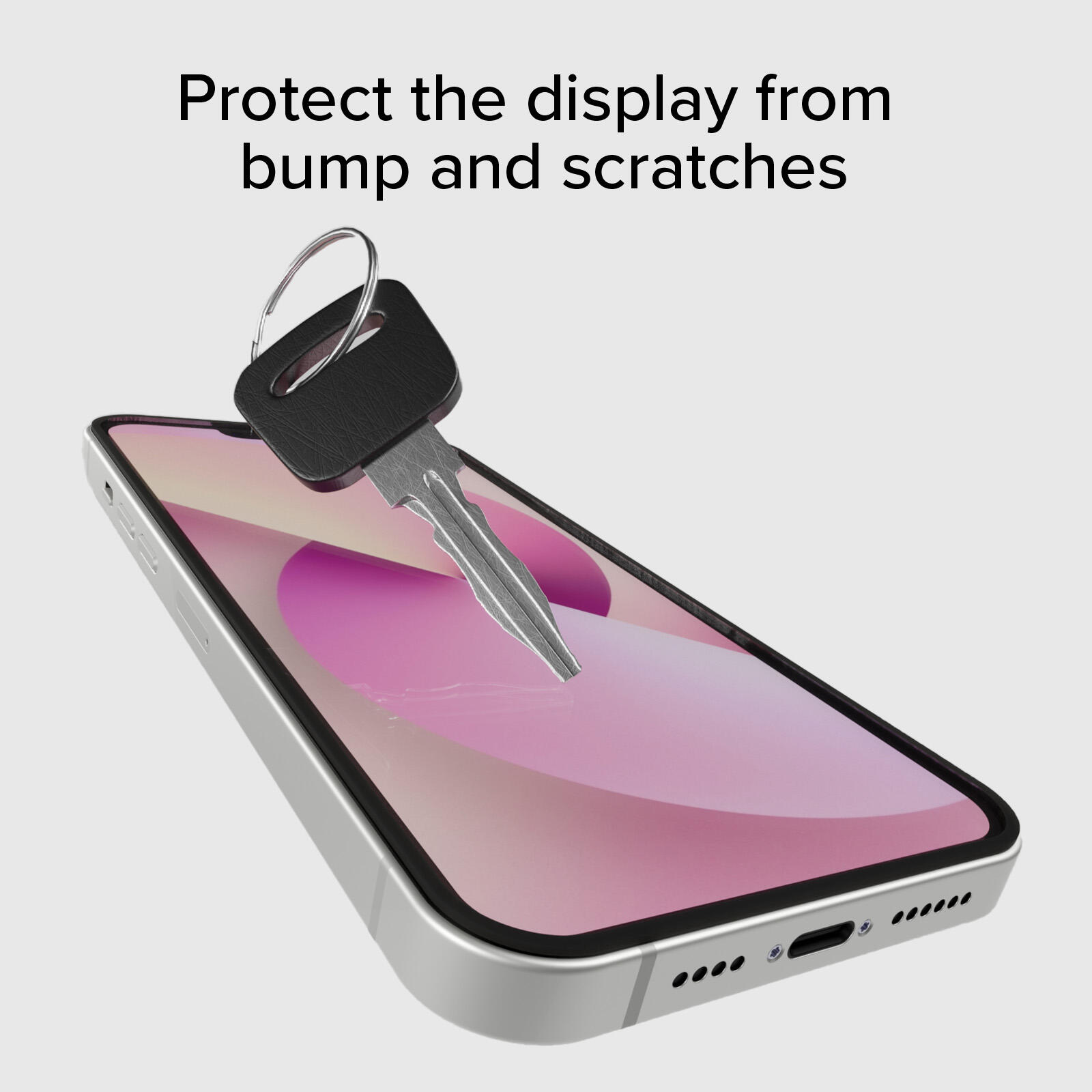 Protection écran en verre Full Cover pour iPhone 17e/16e/14/13 Pro/13 4/7