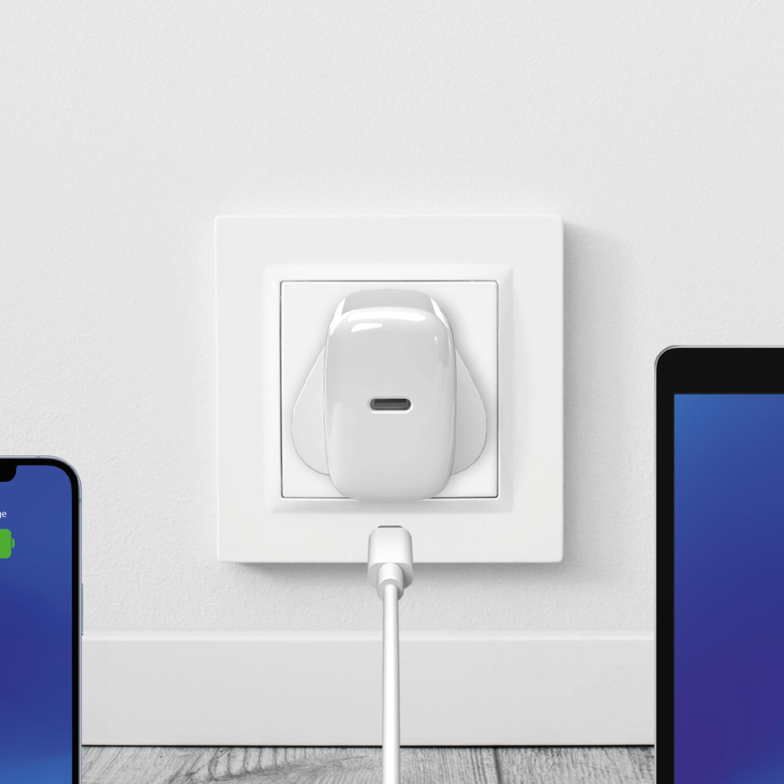 Caricabatterie da parete Nano con porta USB-C 20W UK 2/2