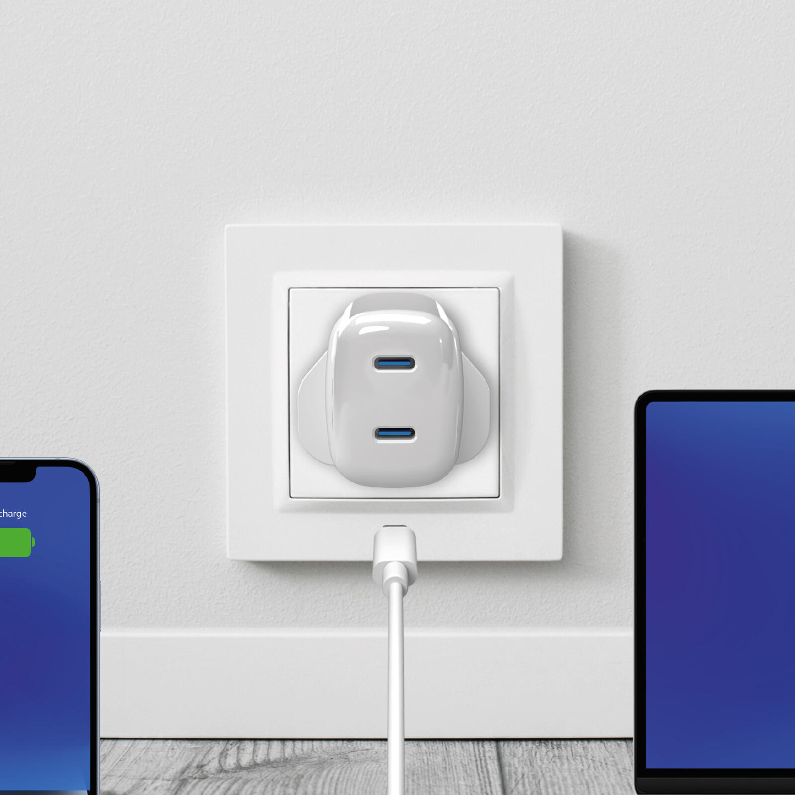 Caricabatterie da parete MiniPro 35W due porte USB-C – tecnologia GAN UK 2/2